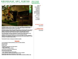 greenleafartcenter.com screenshot