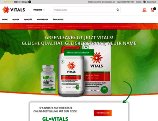 greenleaves-vitamins.de screenshot
