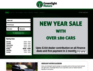 greenlightmotors.co.uk screenshot