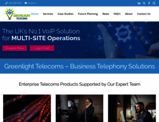 greenlighttelecoms.co.uk screenshot