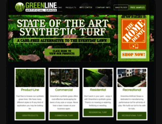 greenlineartificialgrass.com screenshot