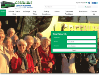 greenlinecoaches.com screenshot