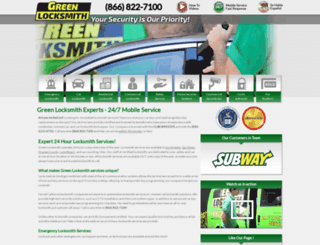greenlocksmiths.com screenshot