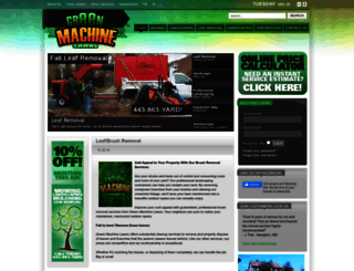 greenmachinelawns.com screenshot