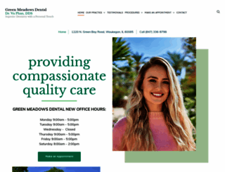 greenmeadowsdental.com screenshot