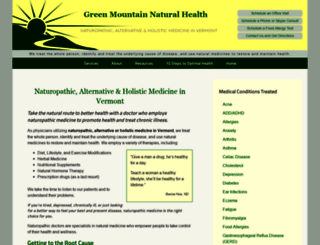 greenmountainhealth.com screenshot