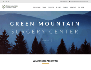 greenmountainsurgery.com screenshot