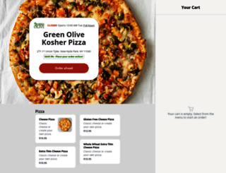 greenolivekosherpizza.com screenshot