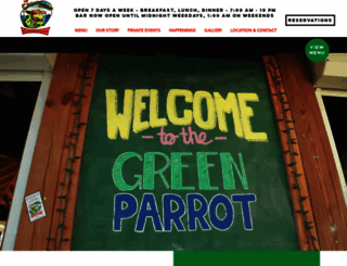 greenparrotbar.com screenshot