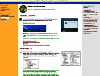 greenparrots.com screenshot