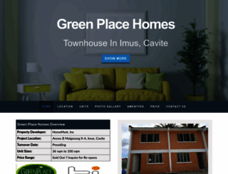 greenplacehomes.homemarkcavite.com screenshot