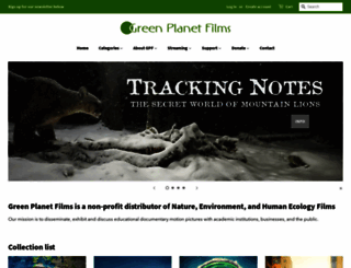 greenplanetfilms.org screenshot