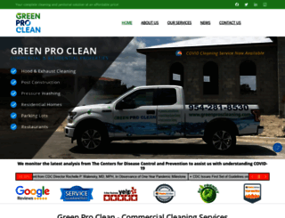 greenproscleaning.com screenshot
