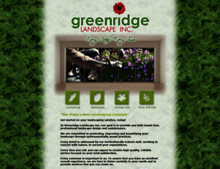 greenridgelandscapeinc.com screenshot
