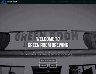 greenroombrewing.com screenshot