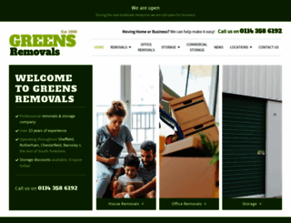 greens-removals.co.uk screenshot