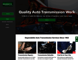 greensautomatictransmissions.com screenshot