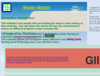 greensaved.com screenshot