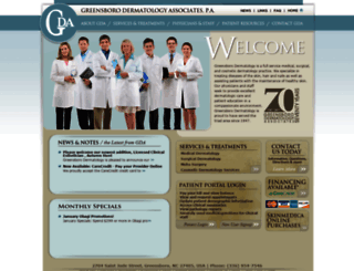 greensborodermatology.com screenshot