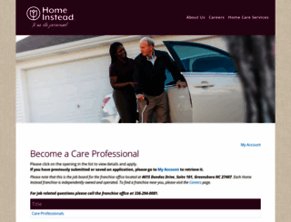 greensboronc.in-home-care-jobs.com screenshot