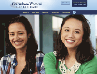 greensborowomen.com screenshot