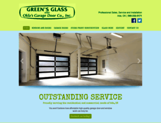 greensglass-oklagaragedoor.com screenshot