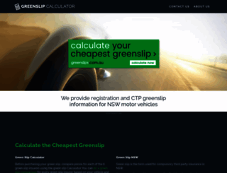 greenslipcalculator.com.au screenshot