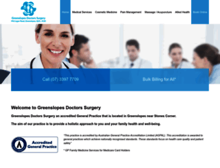 greenslopesdoctorsurgery.com.au screenshot
