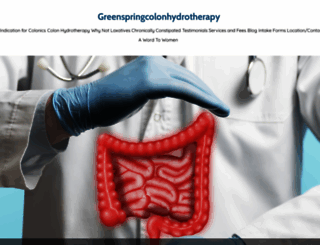 greenspringcolonhydrotherapy.com screenshot