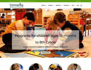 greenspringmontessori.org screenshot