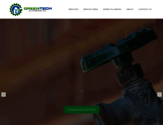 greentechplumbing.com screenshot