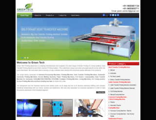 greentechprintingmachines.com screenshot