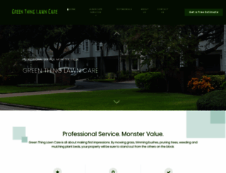 greenthinglawncare.com screenshot