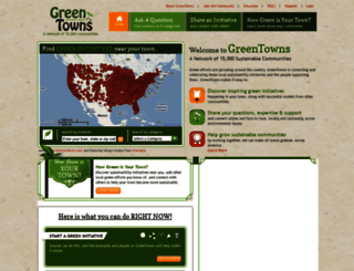 greentowns.com screenshot
