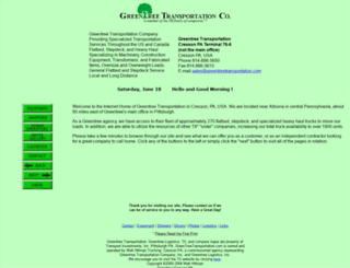 greentreetransportation.com screenshot
