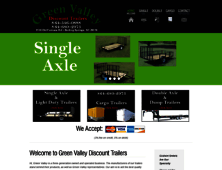 greenvalleytrailers.com screenshot