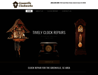 greenvilleclockworks.com screenshot