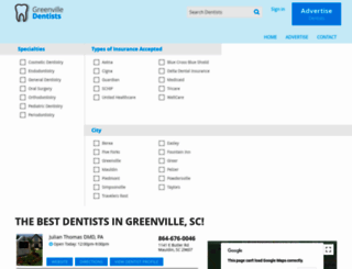 greenvilledentists.com screenshot
