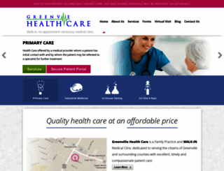 greenvillehealthcarecenter.com screenshot