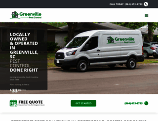 greenvillepest.com screenshot