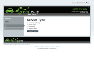 greenway.clickandpark.com screenshot