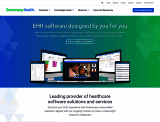 greenwayhealth.com screenshot