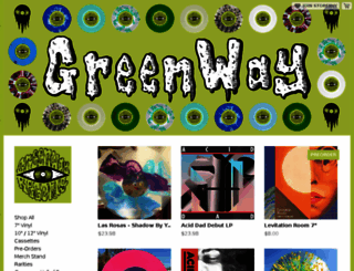 greenwayrecords.storenvy.com screenshot