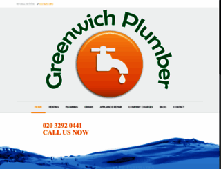 greenwich-plumber.co.uk screenshot