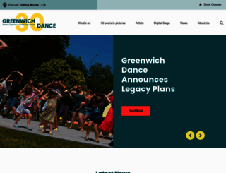 greenwichdance.org.uk screenshot