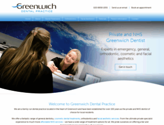 greenwichdental.uk screenshot