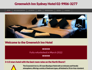 greenwichinn.com.au screenshot