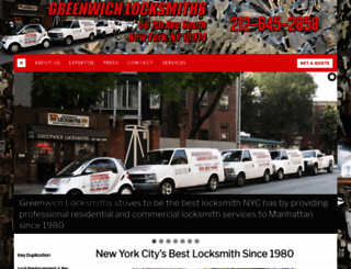 greenwichlocksmiths.com screenshot