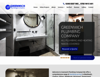 greenwichplumbingcompany.co.uk screenshot