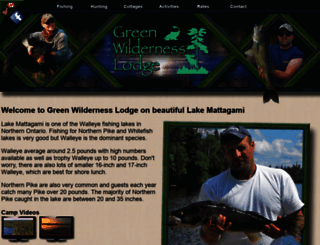greenwildernesslodge.com screenshot